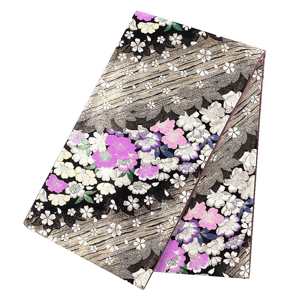 おすすめ❣️中古正絹夏袋帯 No.331 名古屋帯 秀美 九寸 正絹 友禅染