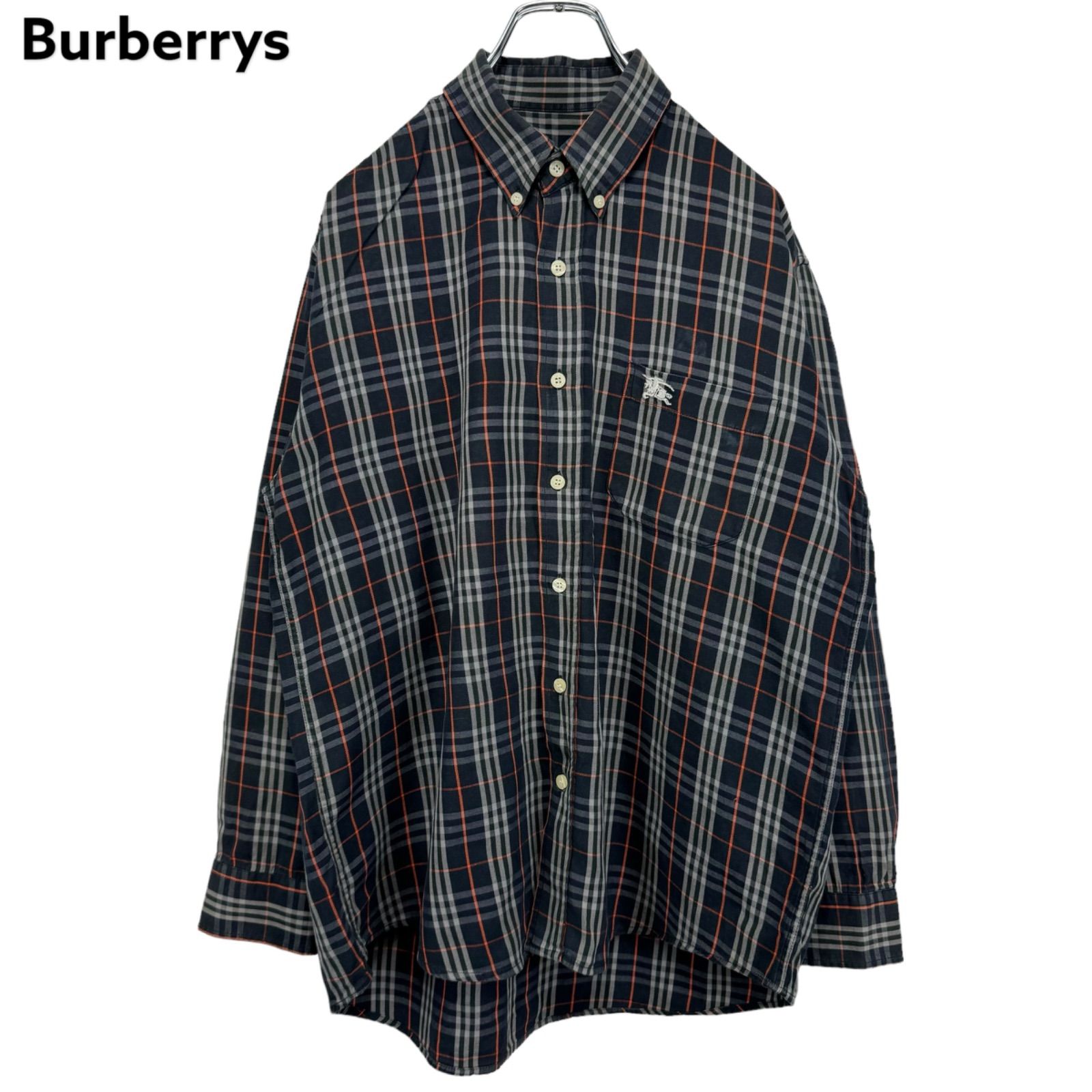 90s vintage Burberrys バーバリーズ ノバチェック ボタンダウンシャツ 
