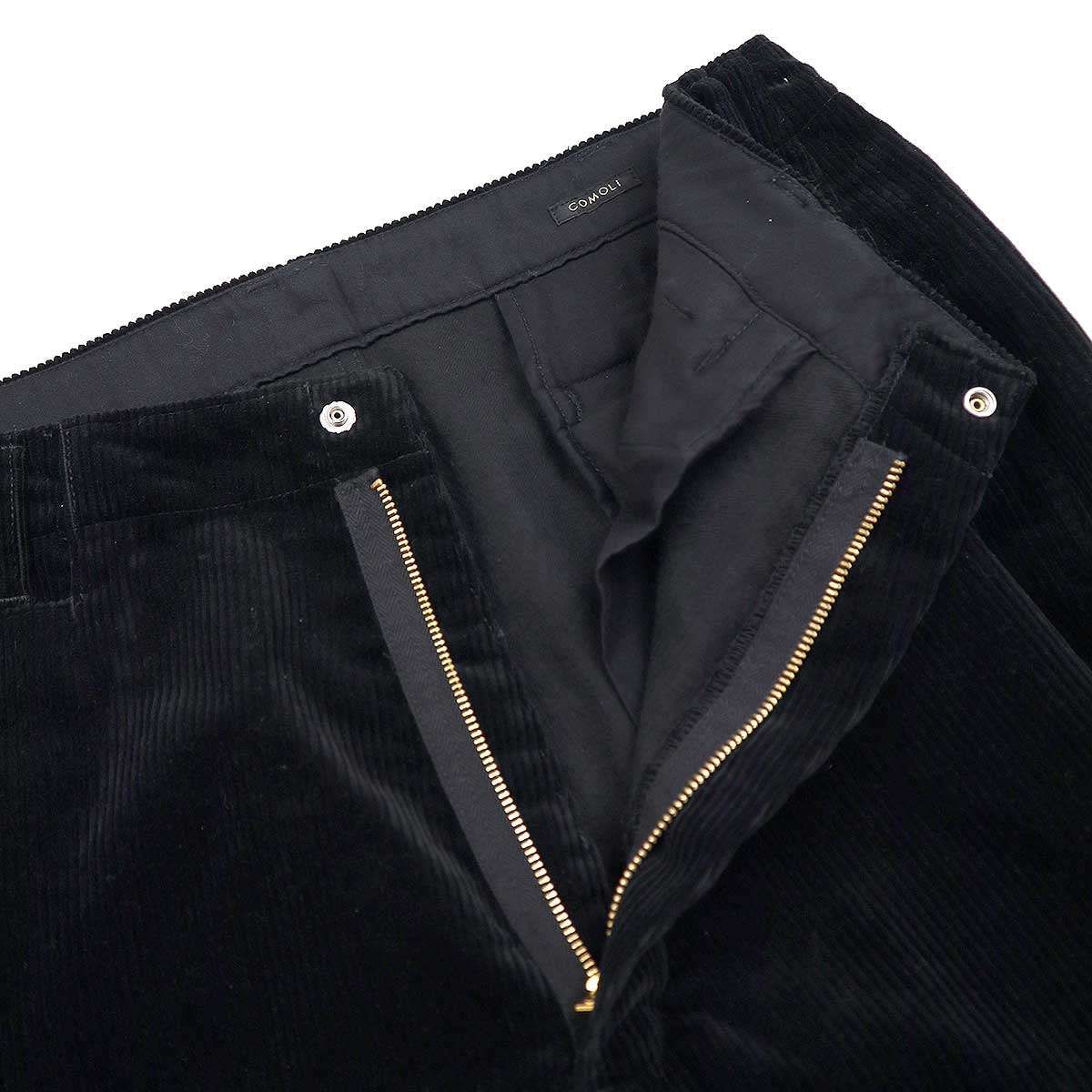COMOLI コモリ 24AW コーデュロイ ワークパンツ A03-03012 ブラック 3