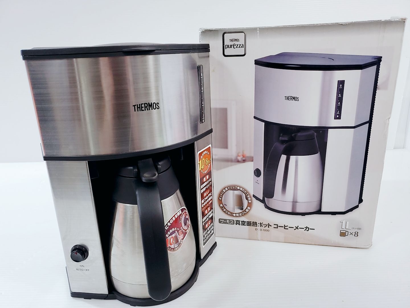 未使用品 THERMOS コーヒーメーカー ステンレス製ECB-1000 【公式通販】