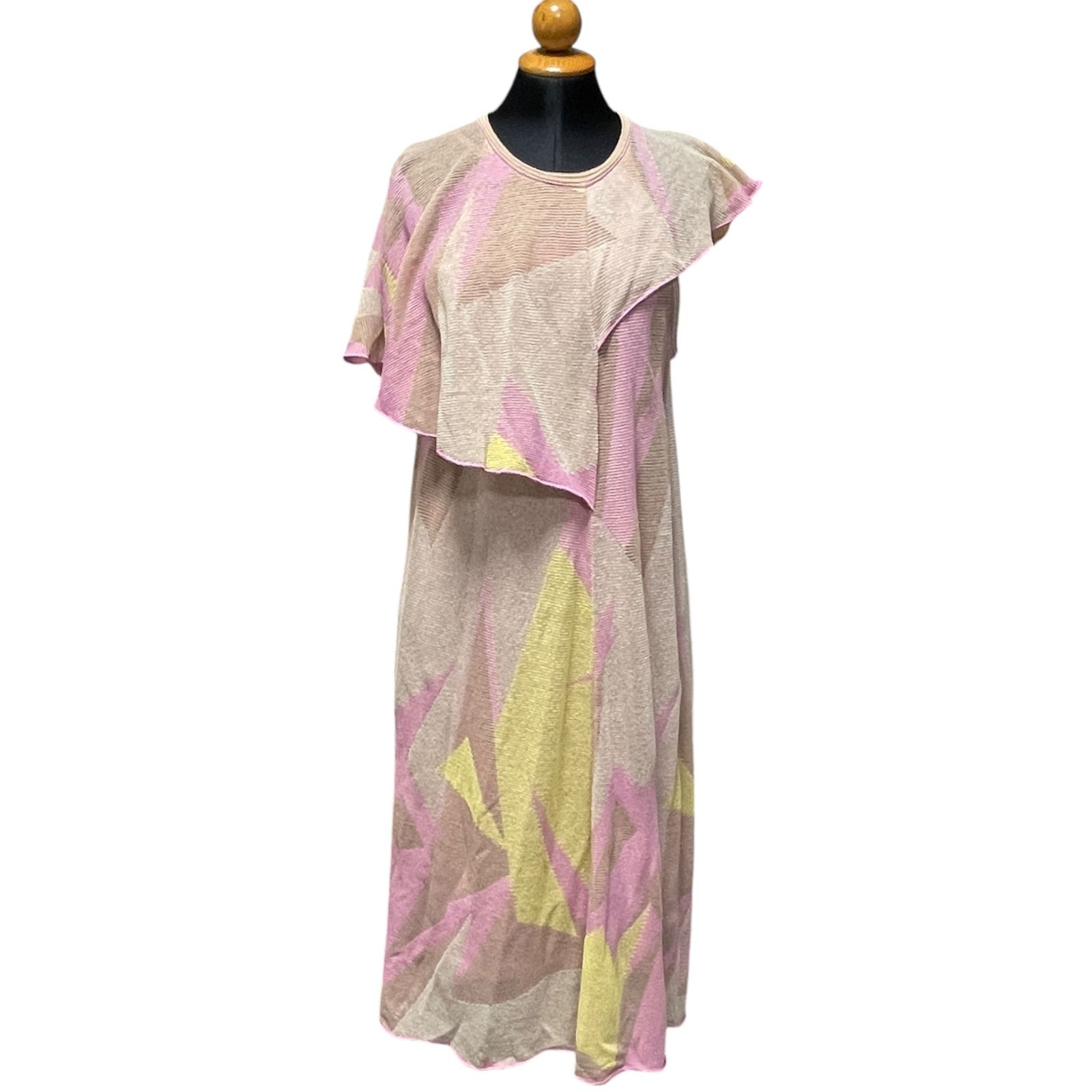 ◆ ◆ MISSONI ミッソーニ アシンメトリー ワンピース レディース サイズ40 マルチ インナー付 kyV15904N