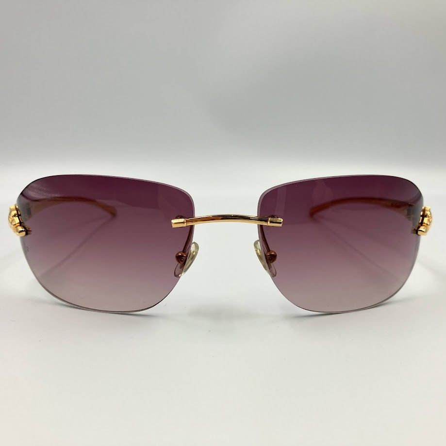 Cartier metal rimless sunwear サングラス　パンテール