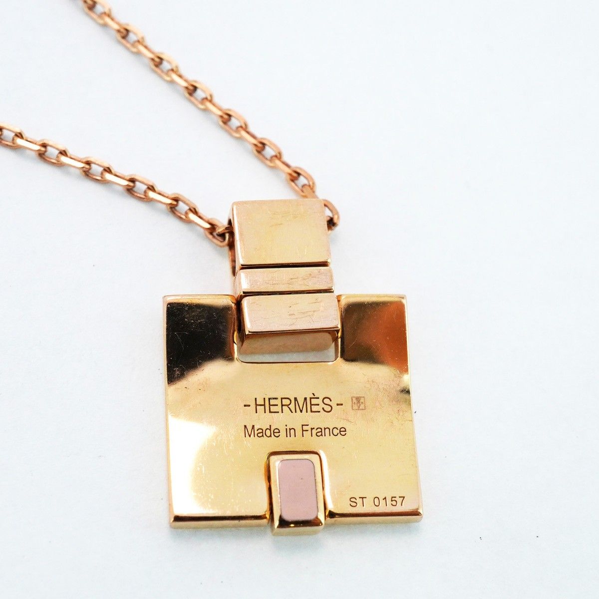 5jcb0614】エルメス ネックレス アイリーン GPメッキ ピンク ピンク  