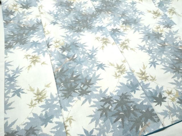 平和屋着物○本場大島紬 白大島 楓文 正絹 逸品 CAAS7280yc - メルカリ