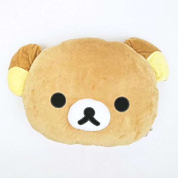 リラックマ フェイスクッション ブラウン ブラウン