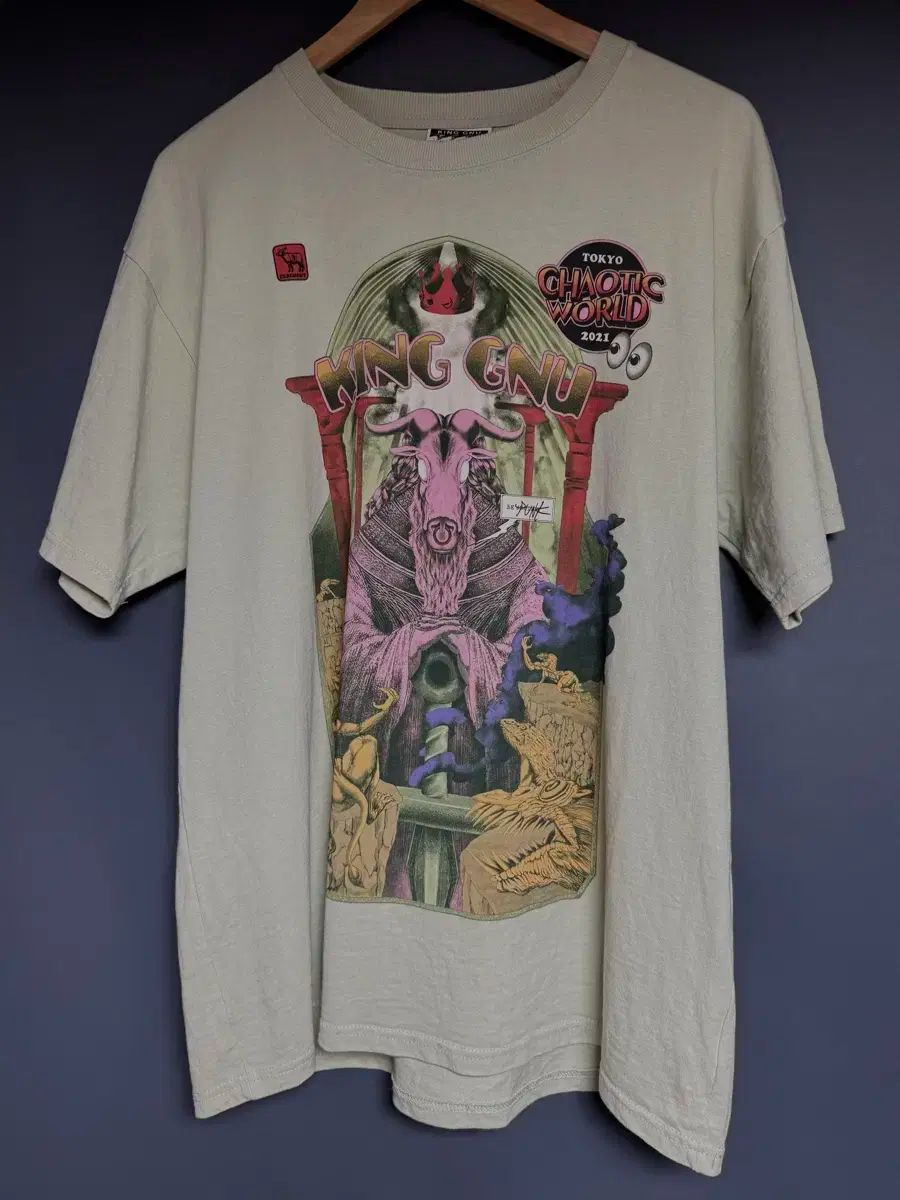 キングヌー CHAOTIC WORLD 2021 Tシャツ レア□King Gnu キングヌー□2021 THE GAME ライブ Tシャツ