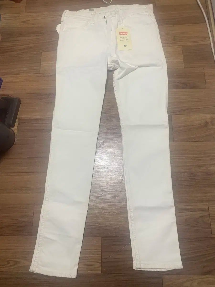 リーバイス 510 スキニー 白 デニム パンツ