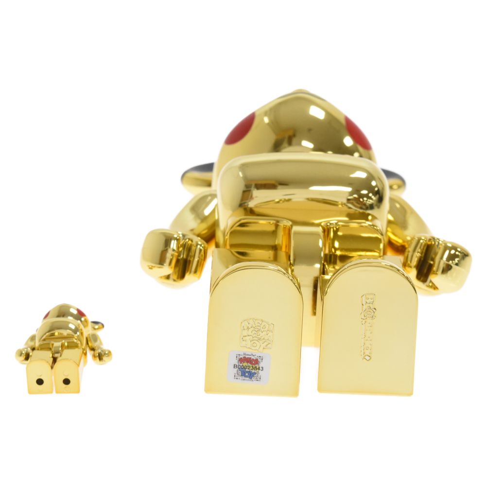 MEDICOM TOY - ベアブリック　ゴールドクローム　100%&amp;400% MEDICOM TOY メディコムトイ BE@RBRICK GARFIELD GOLD CHROME
