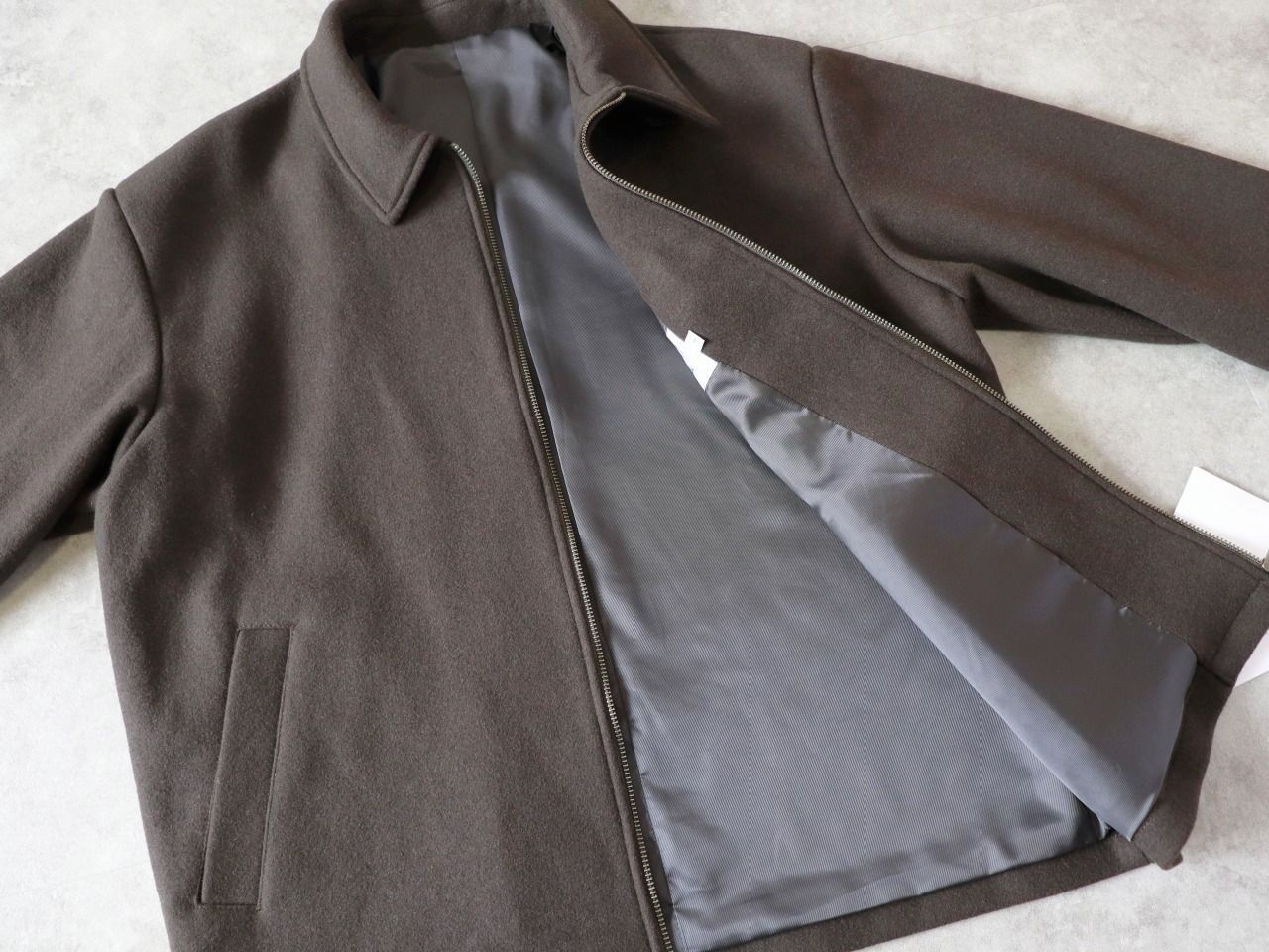 SALE】LiSS / Soutien Collar Wool Blouson - K.B - メルカリ