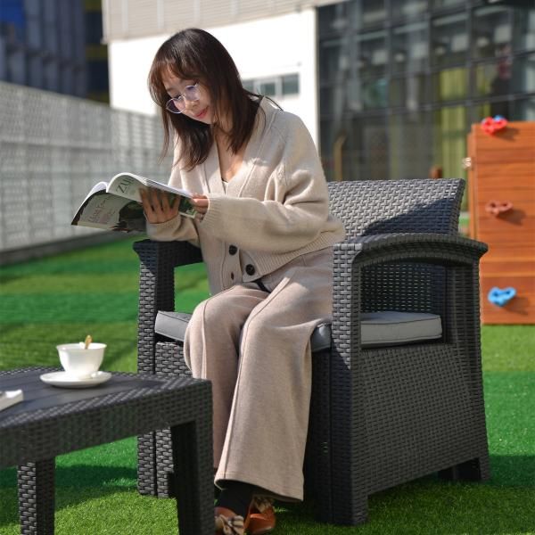 ガーデンファニチャー ラタン調