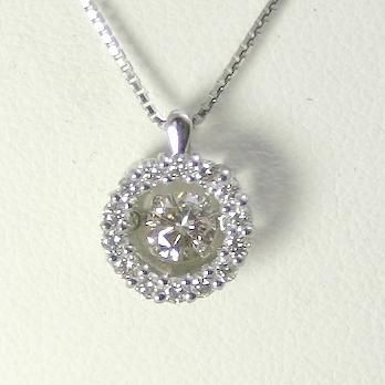 ダイヤモンド ネックレス プラチナ 一粒 0.25ct 鑑定書付 0.25ctup F  