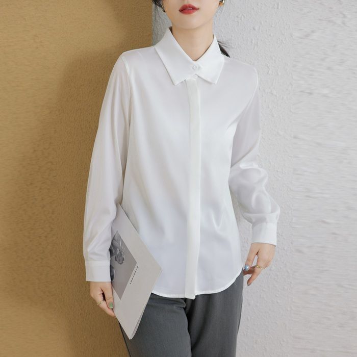シャツ ワイシャツ レディース 通勤 事務服 トップス リボンブラウス トップス フォーマル シャツ ブラウス 長袖 インナー オフィス ビジネス 事務服 制服 Amazon | [House Yayoi] ブラウス シャツ 通勤 レディース