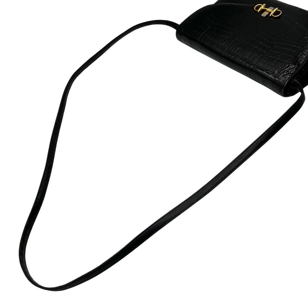 2012 シャイニングクロコダイル ショルダーバッグ 2way ホースビット 2012 シャイニングクロコダイル ショルダーバッグ 2way ホース