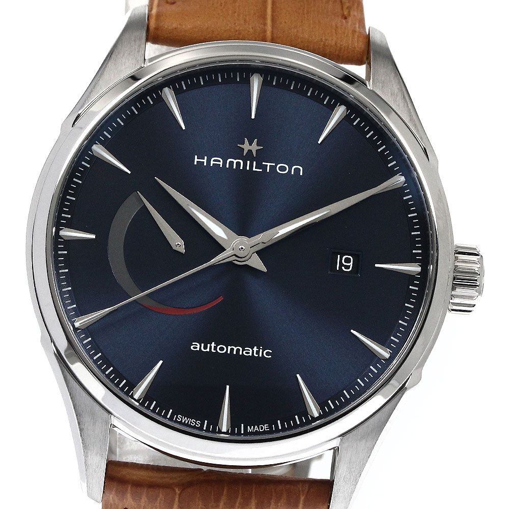 ハミルトン HAMILTON H326350 ジャズマスター パワーリザーブ デイト 自動巻き メンズ 箱 保証書付き_893586
