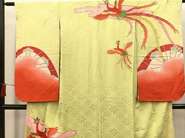 十三参り 子供 平和屋着物∵女の子 駒刺繍 金彩 祝着 孔雀花文 暈し染め 逸品 飾花文 女の子 絞り DAAR6475ma 金銀彩 平和屋着物□極上 祝着・長襦袢(無双仕立て)セット