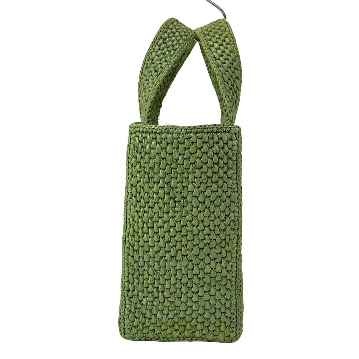 ロエベ　loewe フォントトート　スモール　グリーン　美品 LOEWE(ロエベ) トートバッグ美品 フォント トート スモール