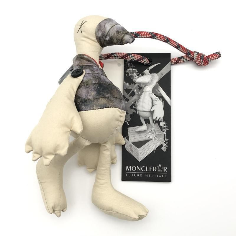 中古】MONCLER モンダック キーホルダー ベージュ モンクレール[10