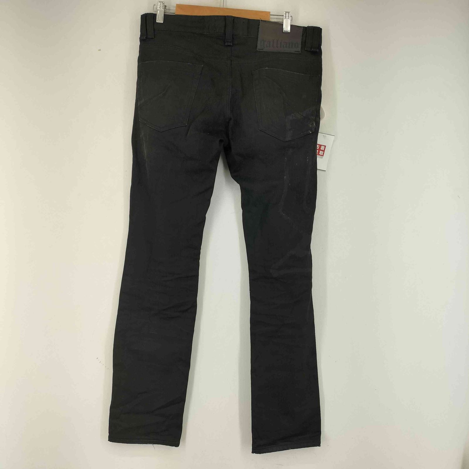 ジョンガリアーノ JOHN GALLIANO ブラックスキニーデニムパンツ  