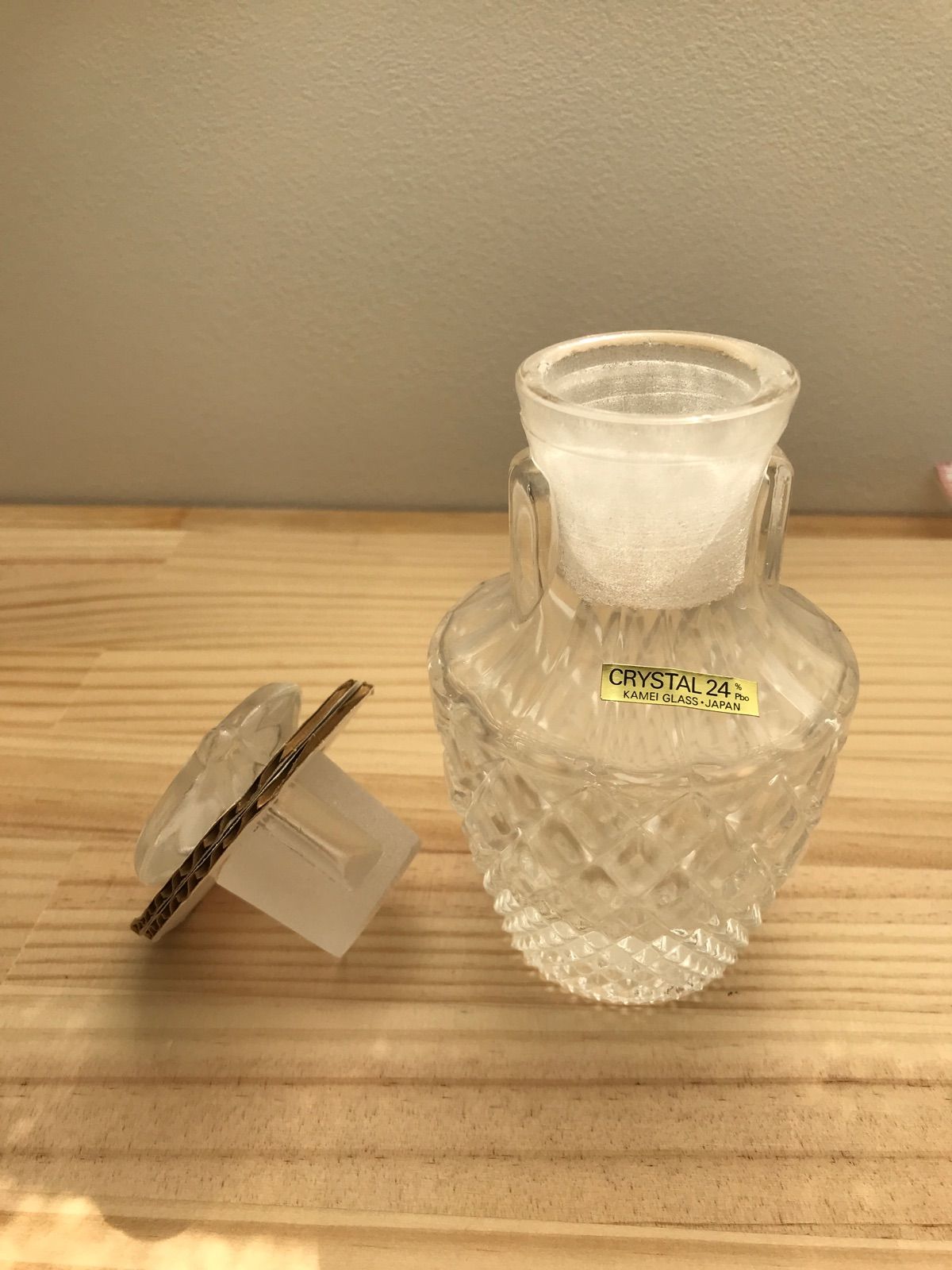 未使用 ノリタケ クリスタル 調味料入れ ガラス ボトル 昭和レトロ
