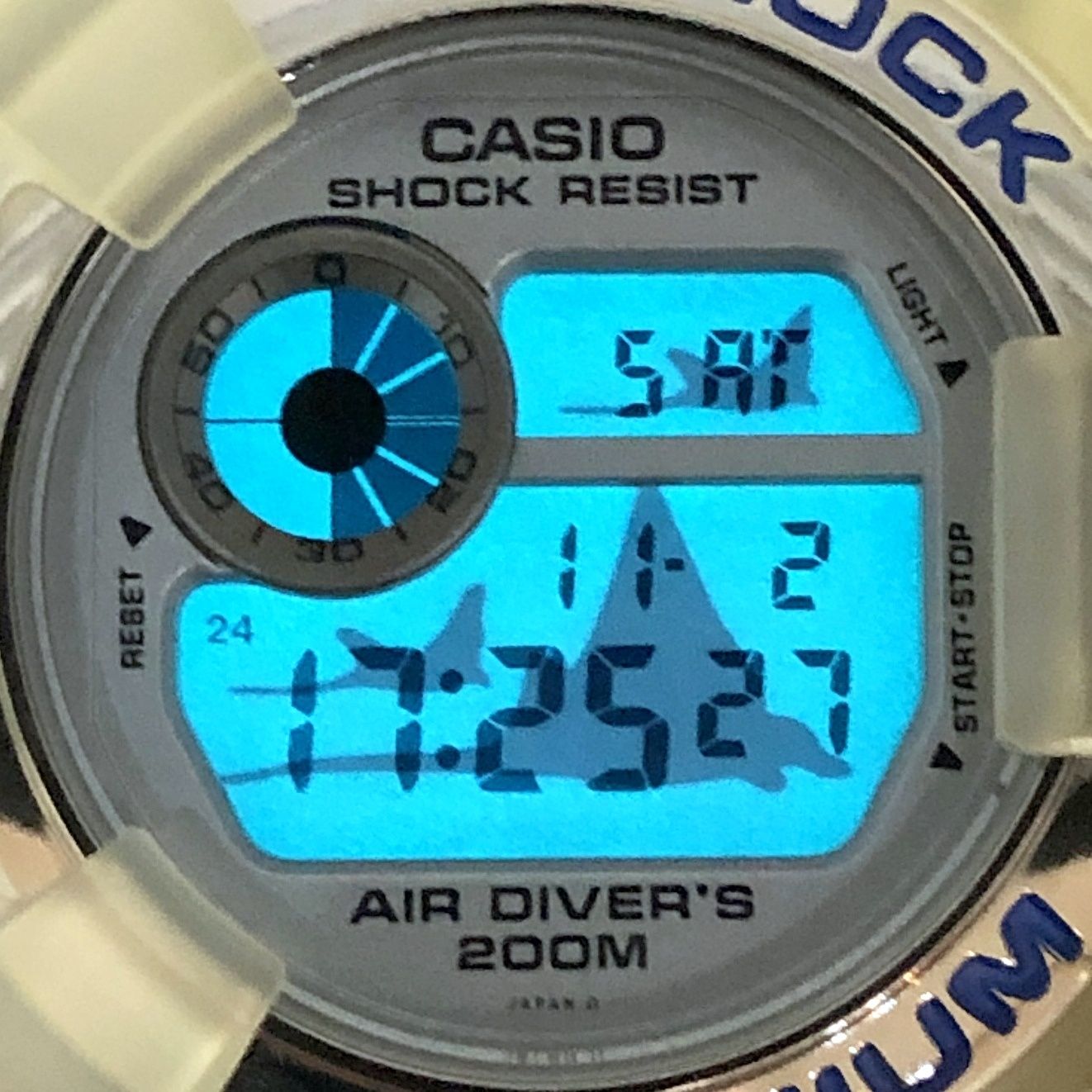 G-SHOCK ジーショック DW-8201WC-2T FROGMAN WCCS フロッグマン トリプルマンタEL スケルトン ブルーロゴ  1998年6月発売 - メルカリ