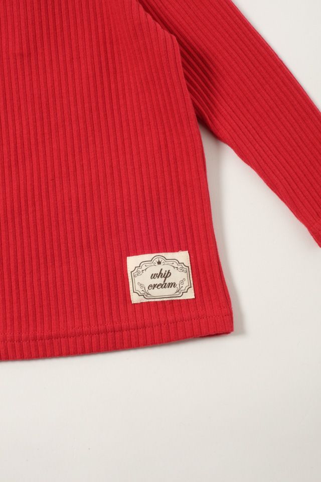 whip cream&frasl;プチハイリブプリーツT Tシャツ カットソー 新品子供服90