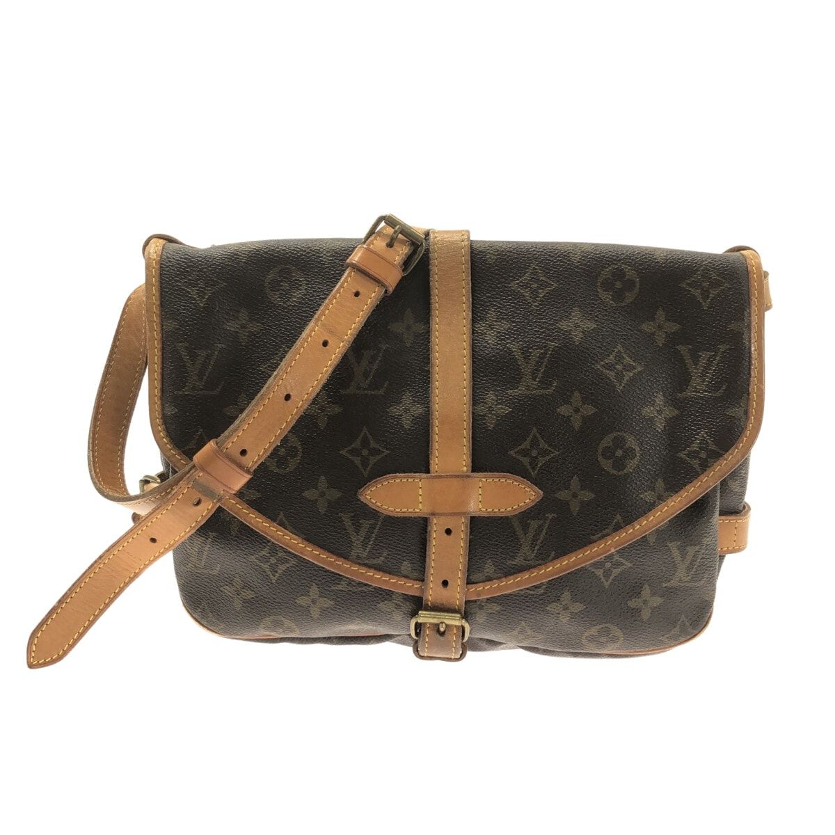 LOUIS VUITTON(ルイヴィトン) ショルダーバッグ モノグラム ソミュール30 M42256 - マルティエ刻印 モノグラム・キャンバス -  メルカリ