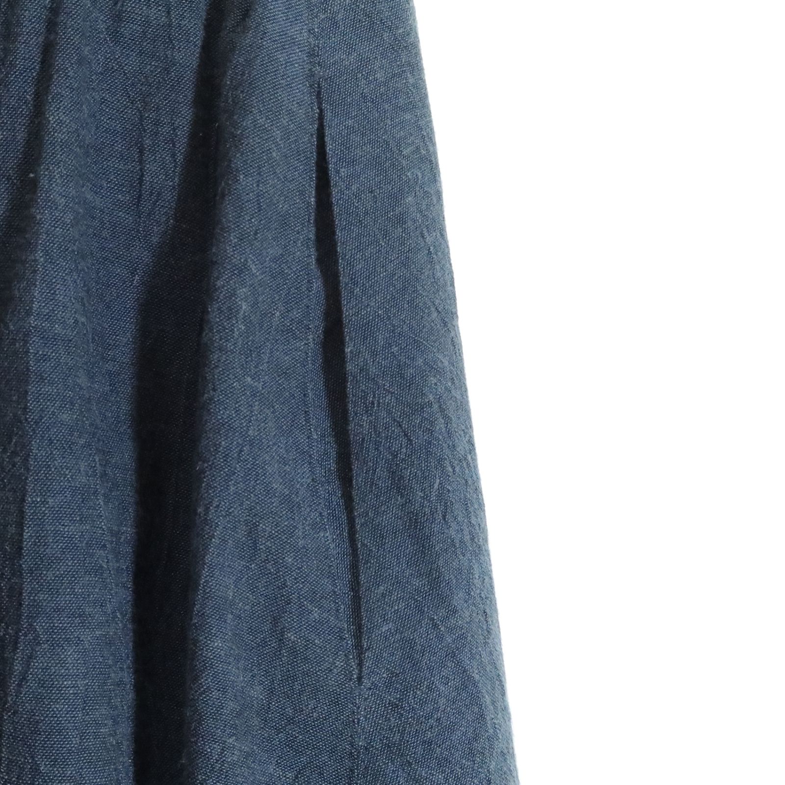 美品】センソユニコ慈雨☆ギャザースカート サイズ40 ネイビー系