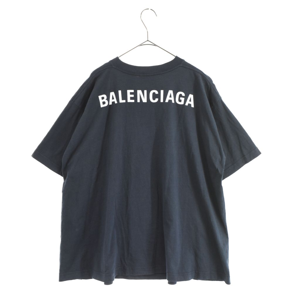 BALENCIAGA (バレンシアガ) 18SS バック ロゴ プリント 半袖 Tシャツ 