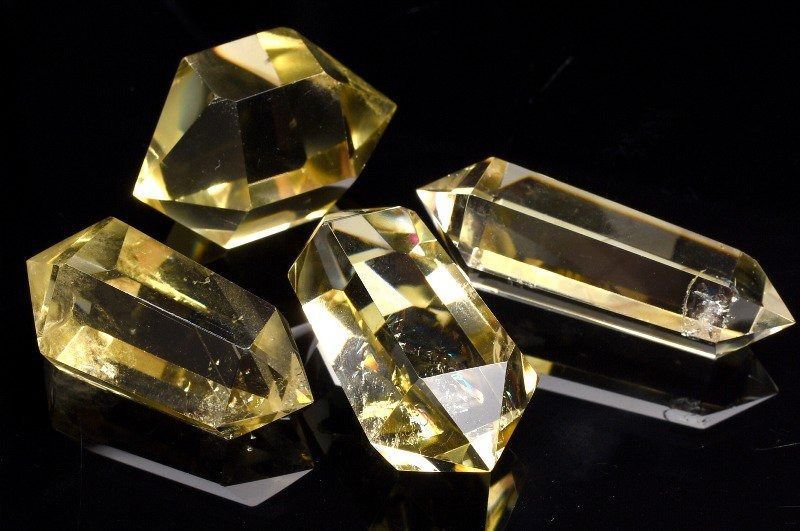 ダブルポイント シトリン 黄水晶 種類おまかせ レインボーシトリン 