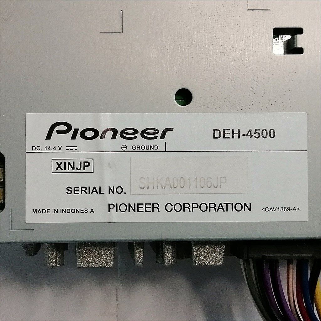 Pioneer carrozzeria DEH-4500 1DINオーディオ CD/USB/ - メルカリ