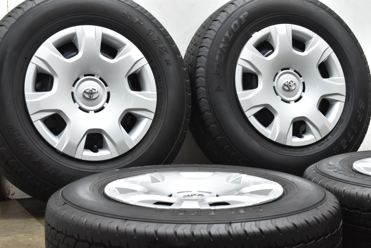 製 新車外し品 トヨタ 200 ハイエース 15 in 6 J 35 PCD 139 7 ダンロップ SP 175 N 195 80 R レジアスエース スーパーGL