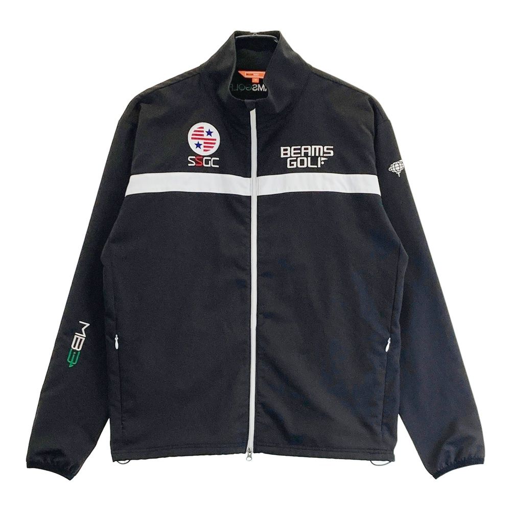 サイズ M BEAMS GOLF ビームスゴルフ ジップ ジャケット ブラック系 240101531729 ゴルフウェア メンズ ストスト