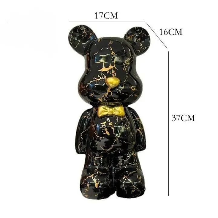 置物 置き物 インテリア 熊 クマ ベア ブラック 黒 オブジェ 北欧