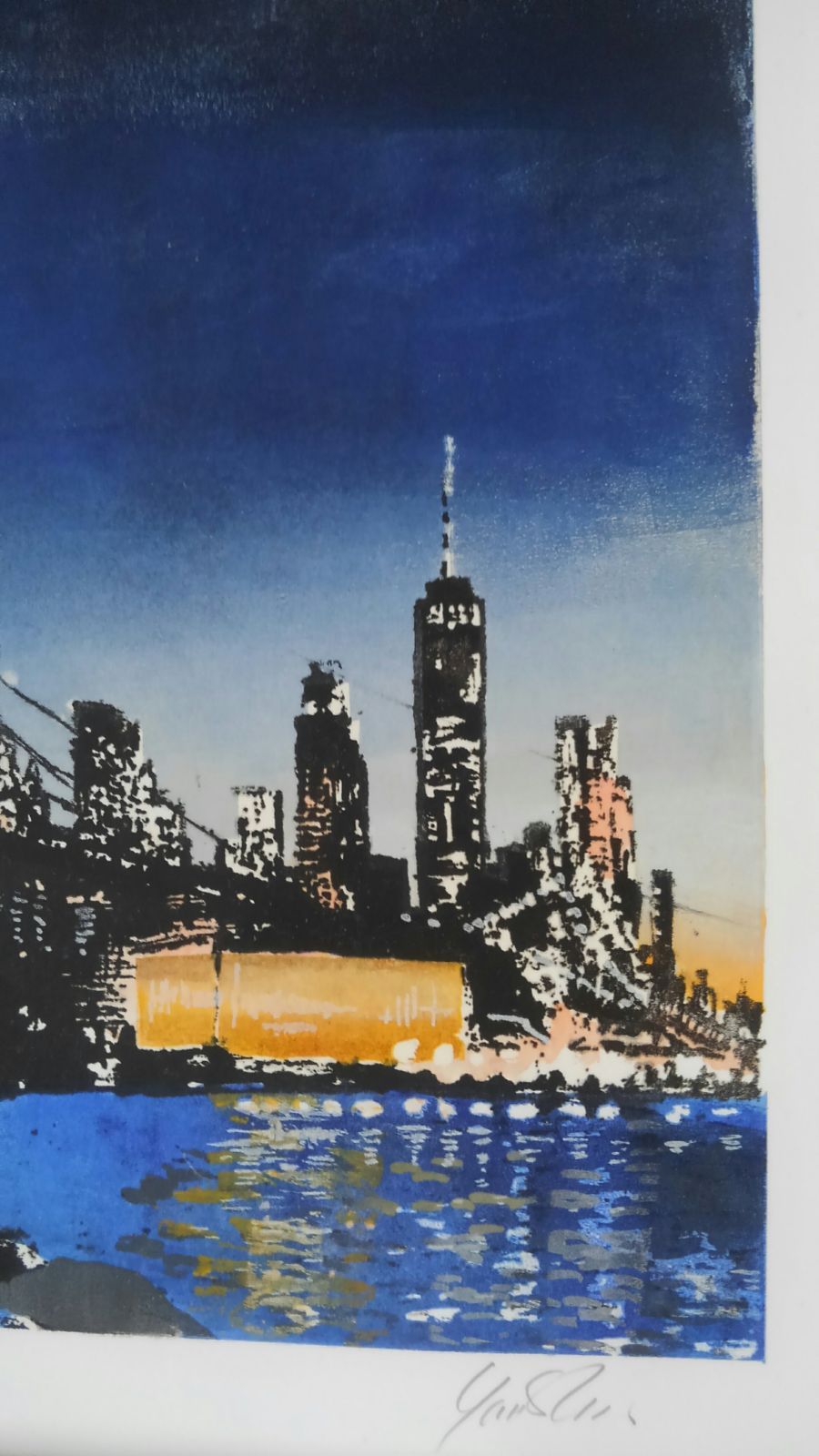 マンハッタンの夜景 作品NO.A22416 版画 - メルカリ