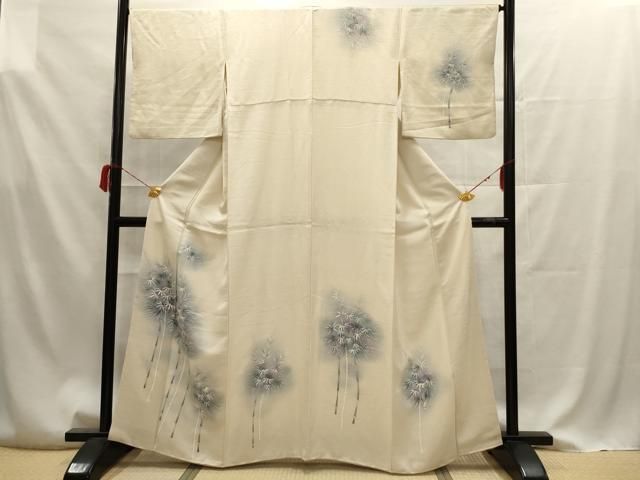 平和屋着物●訪問着　手描き　笹竹文　暈し染め　ロング丈　正絹　逸品　CABA8107ut 平和屋着物□訪問着 手描き 笹竹文 暈し染め 正絹 逸品 AAAU7567ru 2025