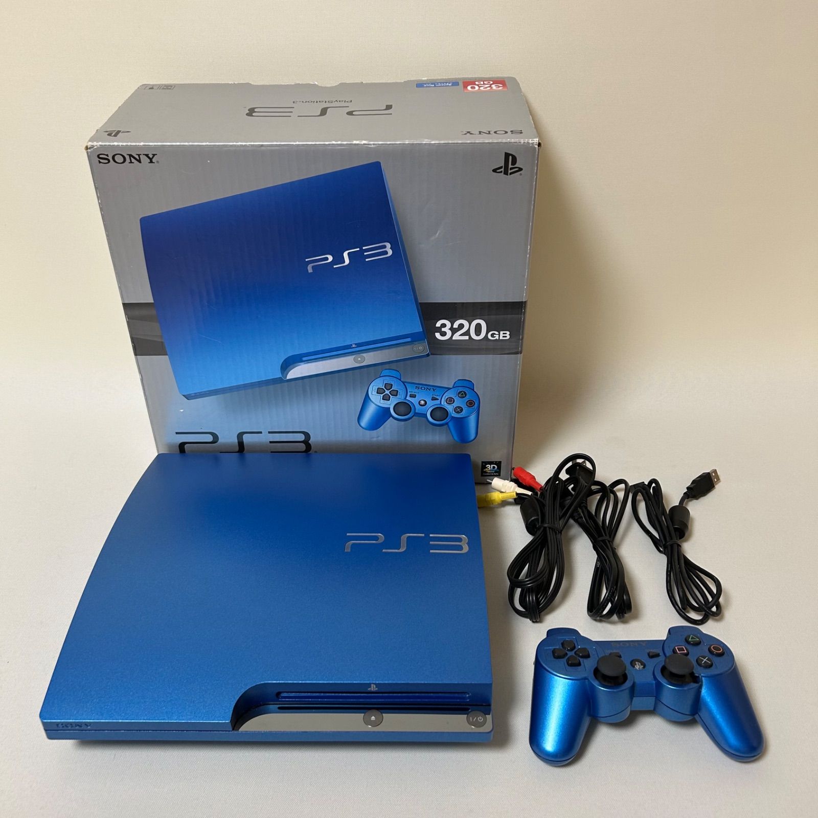 SONY PS3 CECH-3000B 320GB スプラッシュ・ブルー - メルカリ