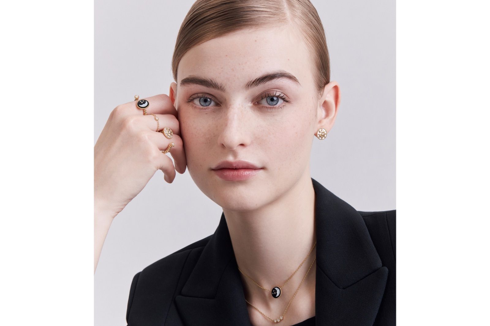 Dior Rose Céleste ネックレス マザーオブパールK18 オニキス