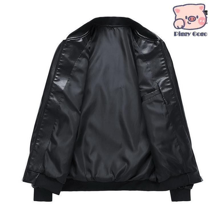 メンズ レザージャケット シンプル きれいめ ブルゾン ジャンパー