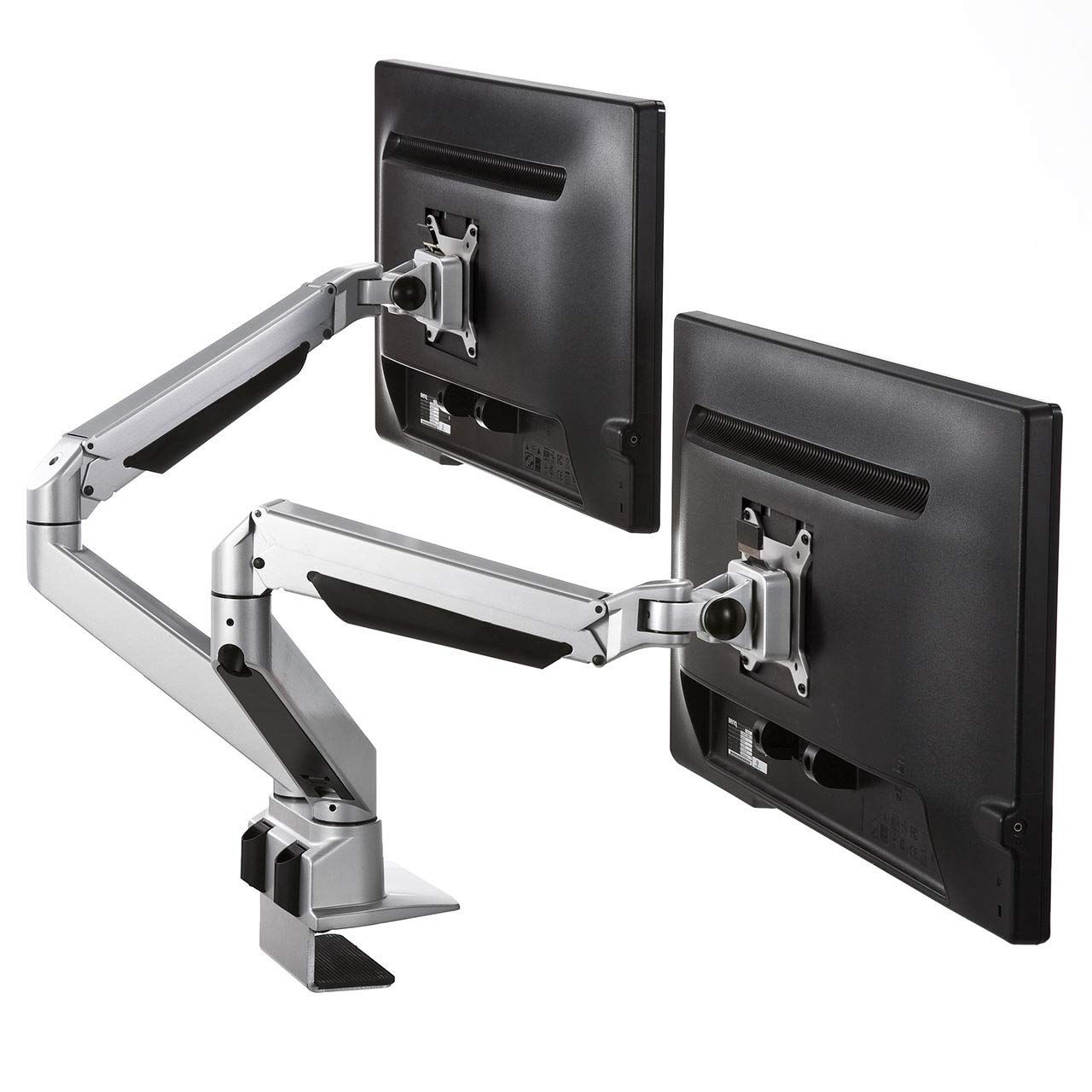 クリーニング済】 エルゴトロン LX デュアル モニターアーム 横型 2