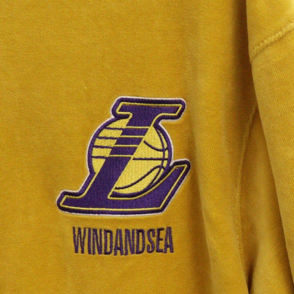 未使用 WIND AND SEA NBAベロアトラックジャケット レイカーズ 未使用 WIND AND SEA NBAベロアトラックジャケット レイカーズ