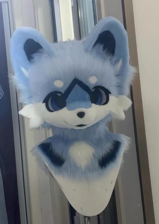 着ぐるみヘッド 犬 NO.361 青 ブルー 全頭ヘッド ケモノ ファースーツ ぬいぐるみ コスプレ コスチューム kigurumi 一点物
