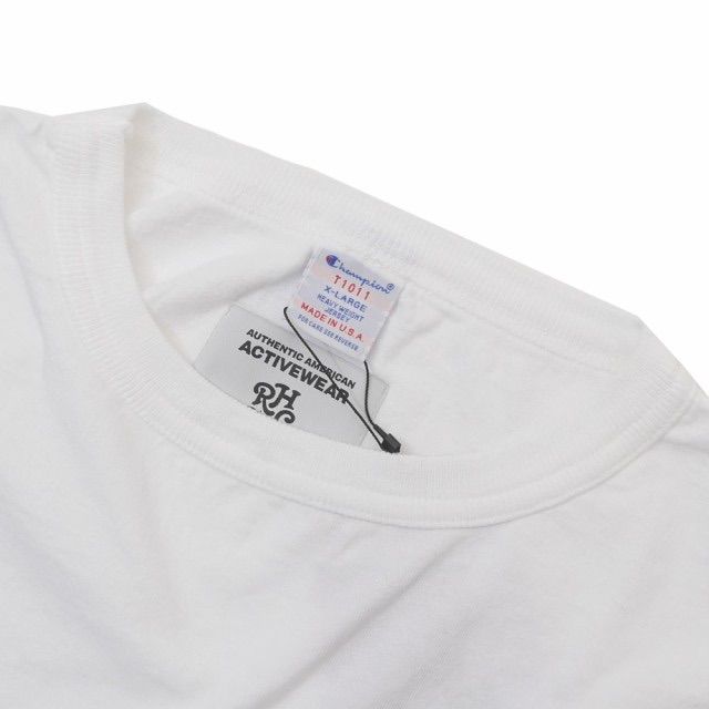 RHC ロンハーマン別注　チャンピオン　T1011 　ホワイト　XL 未使用品 Ron Herman - 新品 RHC ロンハーマン 別注 チャンピオン Tシャツ