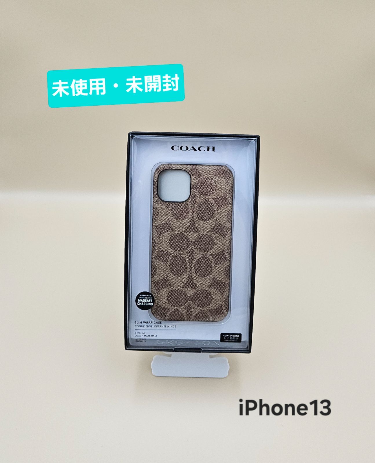 【おトク】 未使用・未開封】iPhone ハードケース Wrap Slim COACH 13 iPhoneアクセサリー