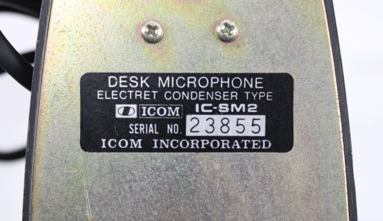 現状品 アイコム IC-SM2 デスクトップマイク 卓上マイク ICOM