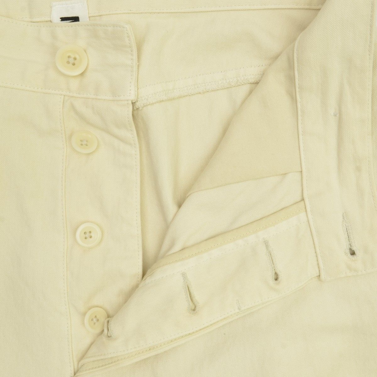 MARGARETHOWELLMHL】22AW 595-2243501 UNEVEN COTTON CANVASパンツ  