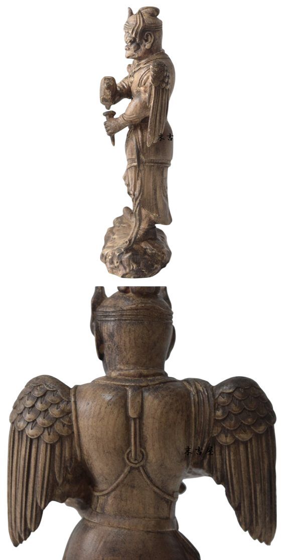 烏天狗 木彫り 仏像 魔除け 開運 天狗彫刻 手彫り 工芸品 仏教