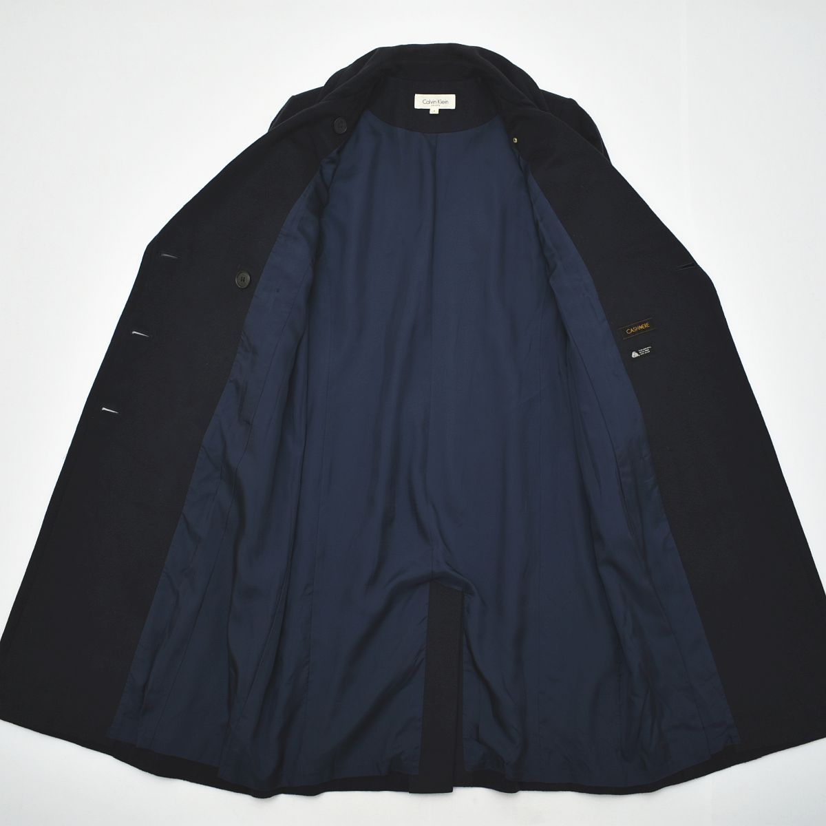 最高級】 カルバンクライン Calvin klein カシミヤ ロング ダブル