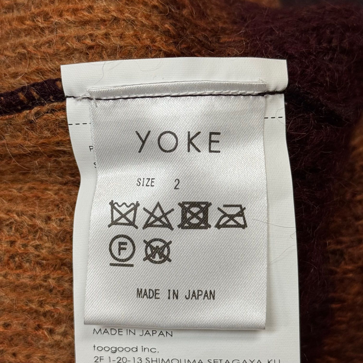 参考上代46200円 YOKE for Graphpaper 22AW Border Crewneck ボーダー