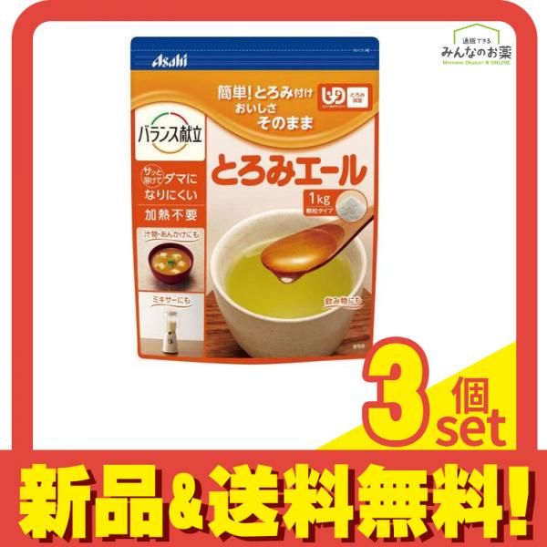 バランス献立 とろみエール 顆粒 1000g 3個セット