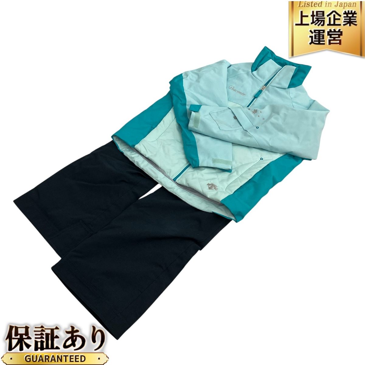 DESCENTE スキーウェア 150cm 上下セット デサント 子供用 ジュニア 中古 C9675097